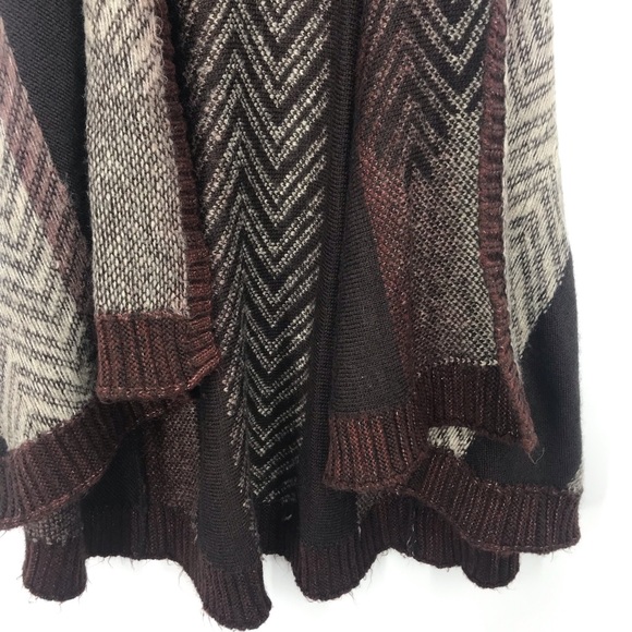 Sleeping on snow Mabli BOHO knit vest open waterfall cascade cardigan sh… - Picture 10 of 16